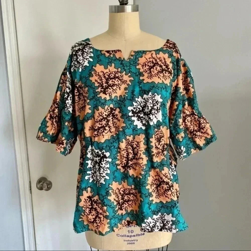 African Printed Top